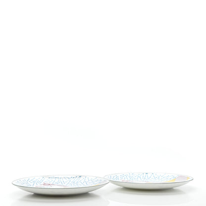 Hermes Porcelain Hippomobile Dessert Plate Set of 2 4 of 7