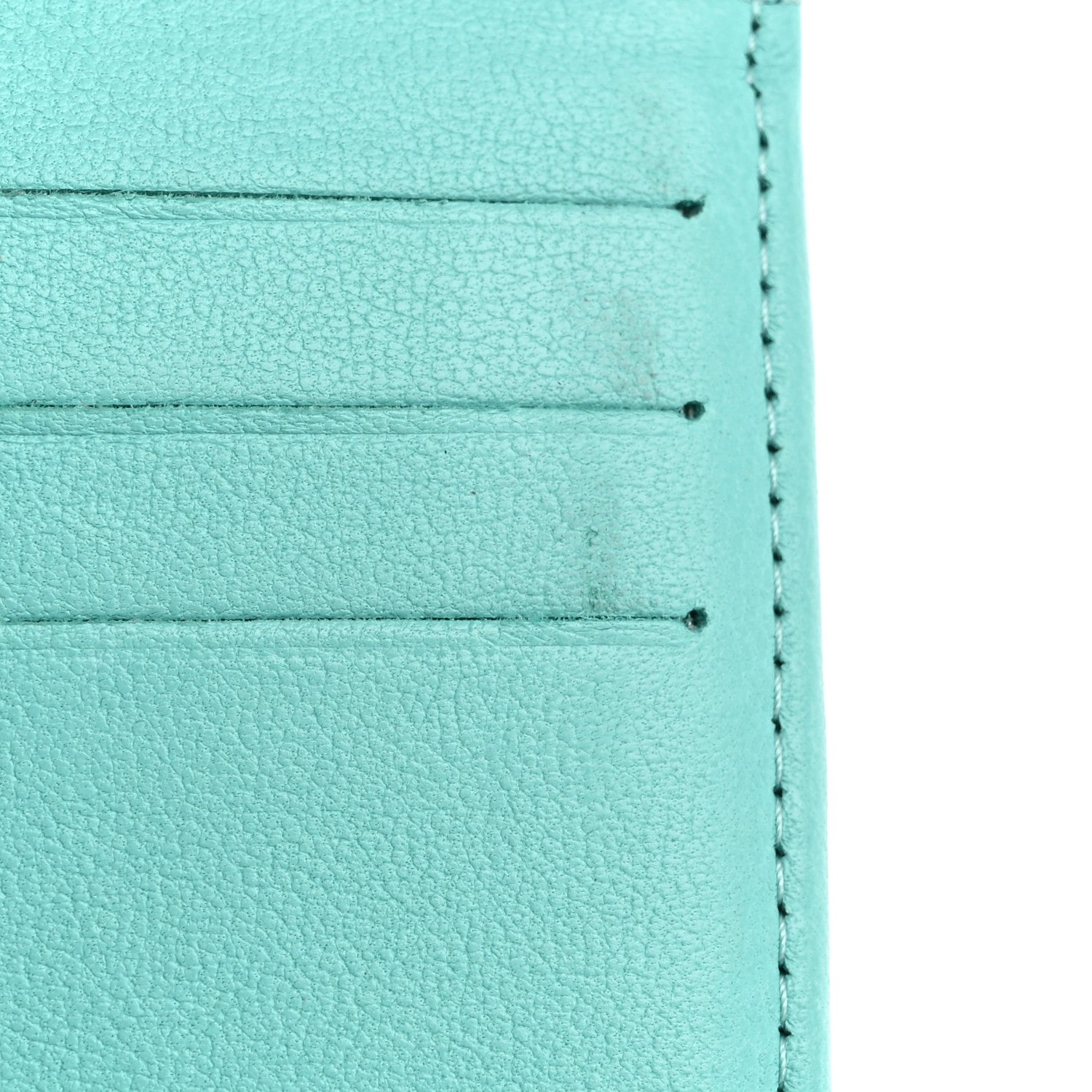 Chanel Lambskin Quilted Compact Flap Wallet Turquoise 9 of 13