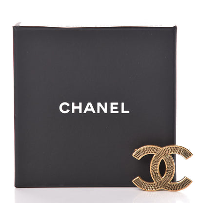 Chanel Metal CC Brooch Gold 5 of 5