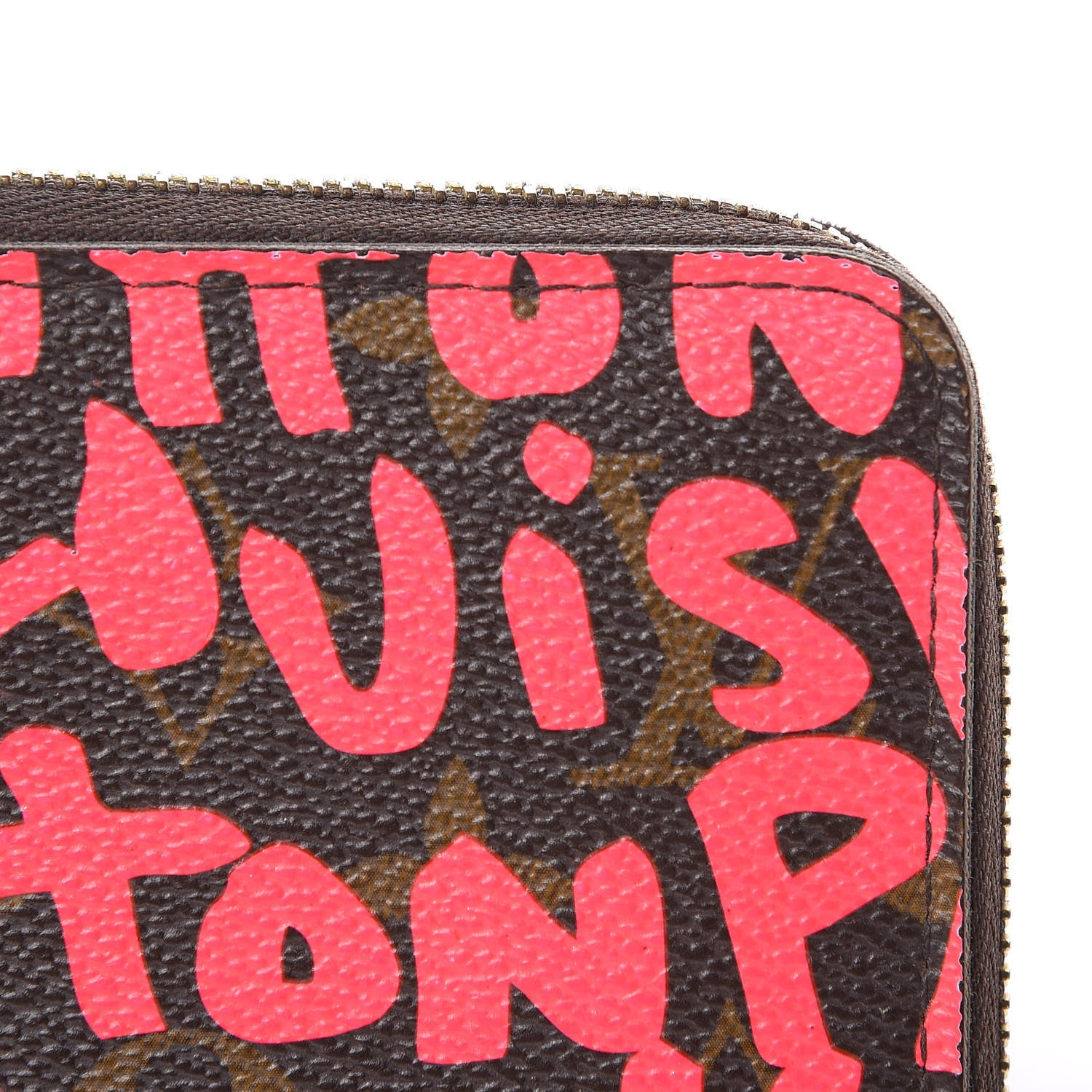 Louis Vuitton Monogram Graffiti Zippy Wallet Fuchsia 10 of 15