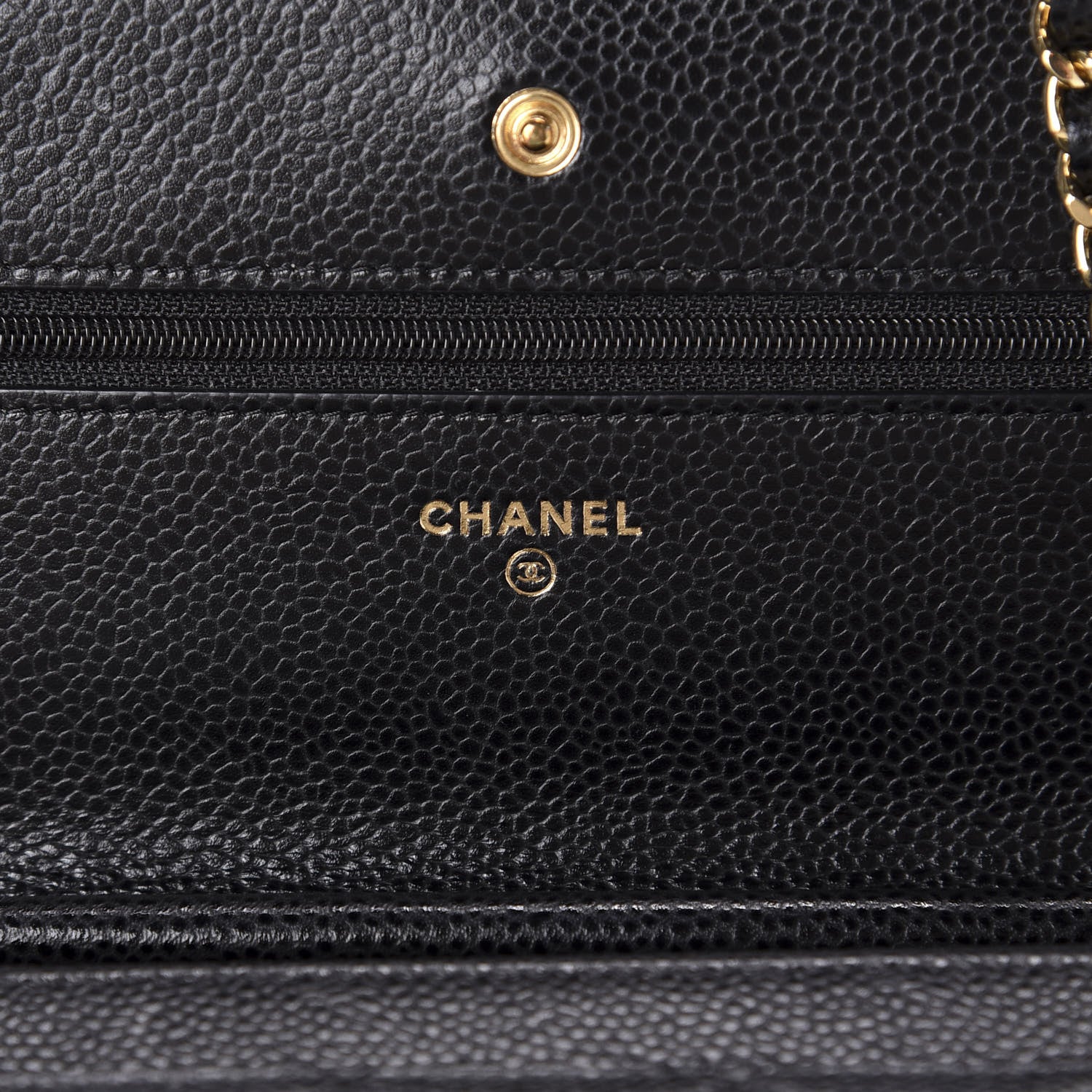 Chanel Caviar Quilted Wallet On Chain WOC Black 8 of 12