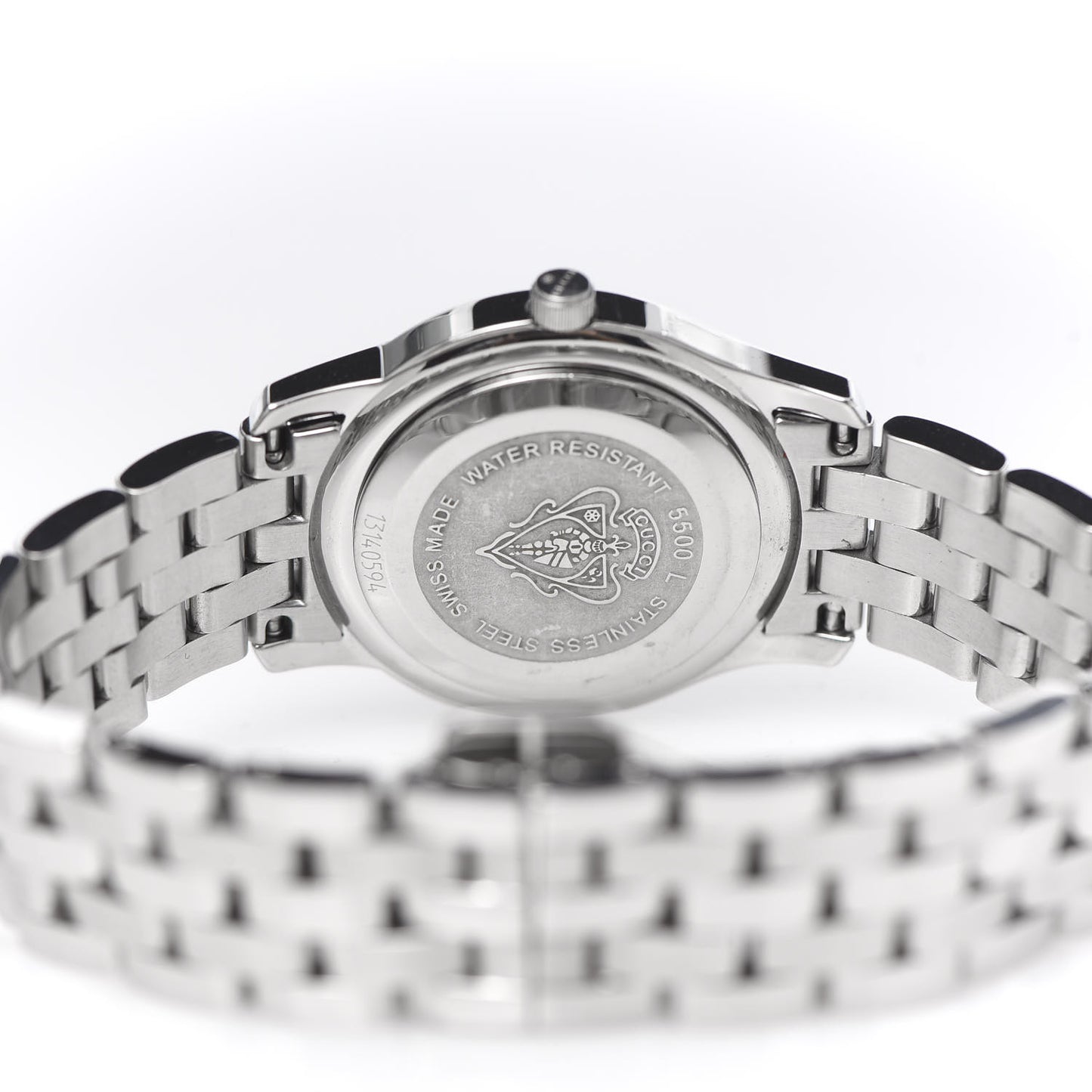 Stainless Steel Diamond Pink Mother of Pearl 27mm 5500L Quartz Watch