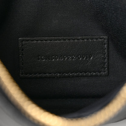 Saint Laurent Grain De Poudre Chevron Monogram Bill Pouch Black 6 of 7