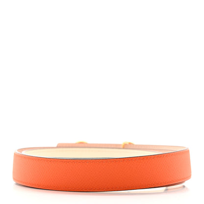 Hermes Epsom Swift 24mm Heritage Belt 85 Orange Nata 2 of 5