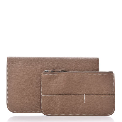 Hermes Togo Dogon Duo Wallet Etoupe 3 of 13