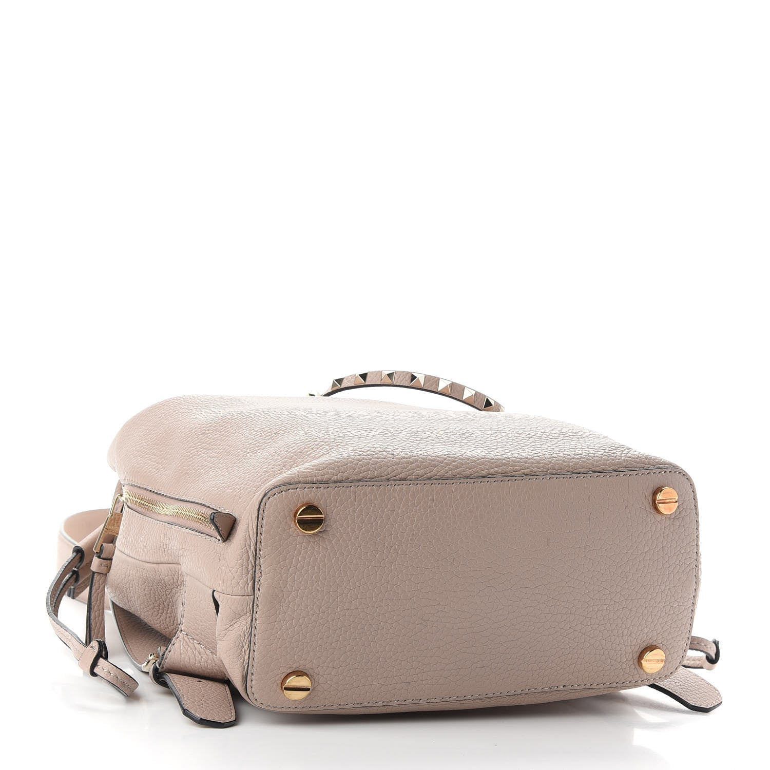 Valentino Garavani Pebbled Calfskin Rockstud Drawstring Backpack Poudre 4 of 9