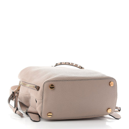 Valentino Garavani Pebbled Calfskin Rockstud Drawstring Backpack Poudre 4 of 9