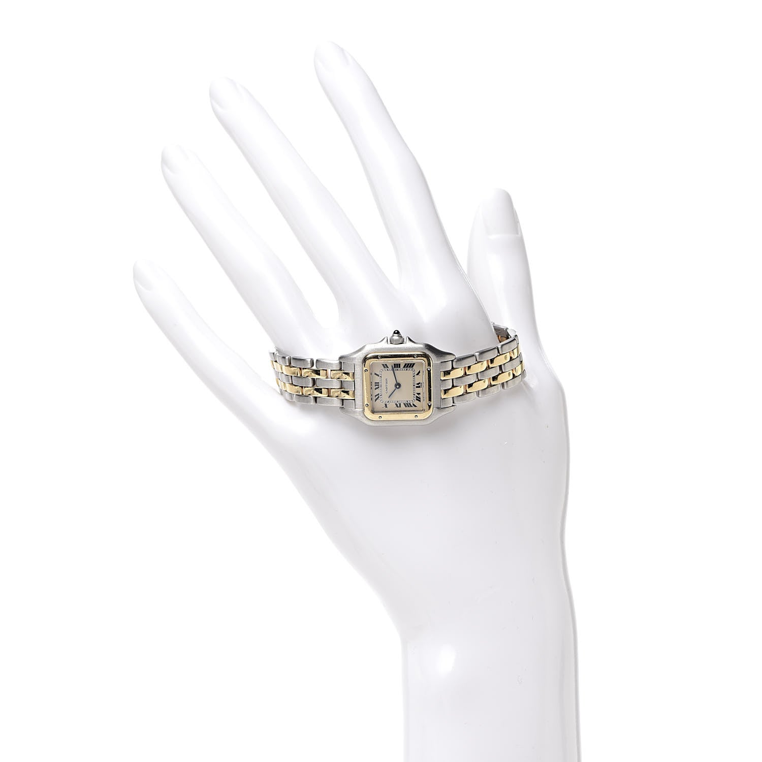 Cartier Stainless Steel 18K Yellow Gold 22mm Panthere Quartz Watch 2 of 5