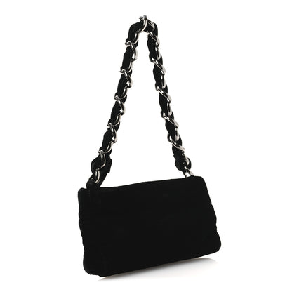 Chanel Velvet Satin Evening Bag Black 3 of 11