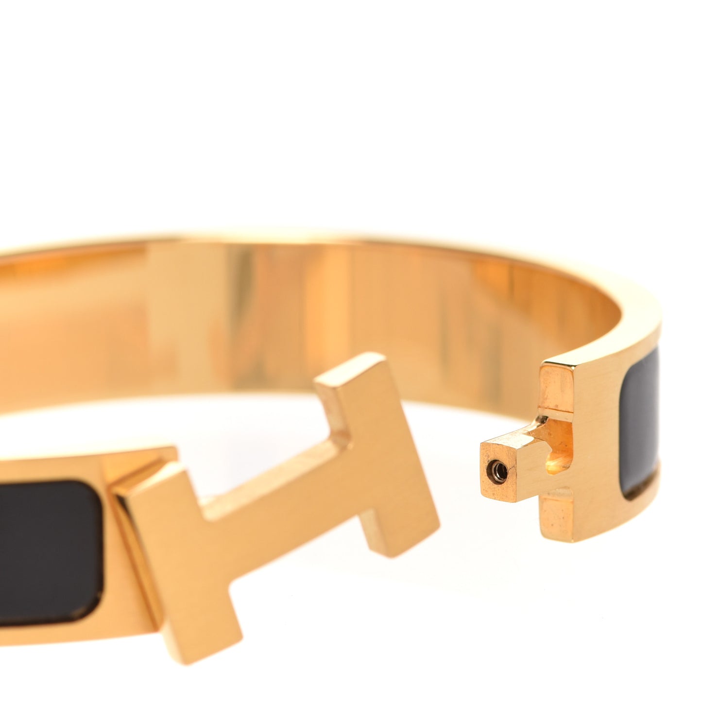 Matte Enamel Narrow Clic Clac HH Bracelet T5 Black