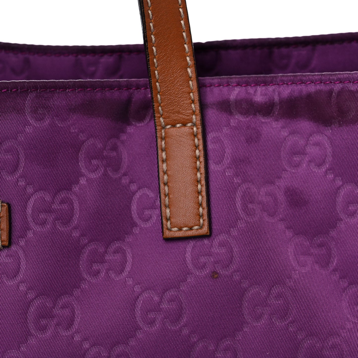 Nylon Guccissima Medium Tote Purple