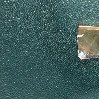 Chanel Iridescent Caviar Quilted Medium Double Flap Green 7 of 11