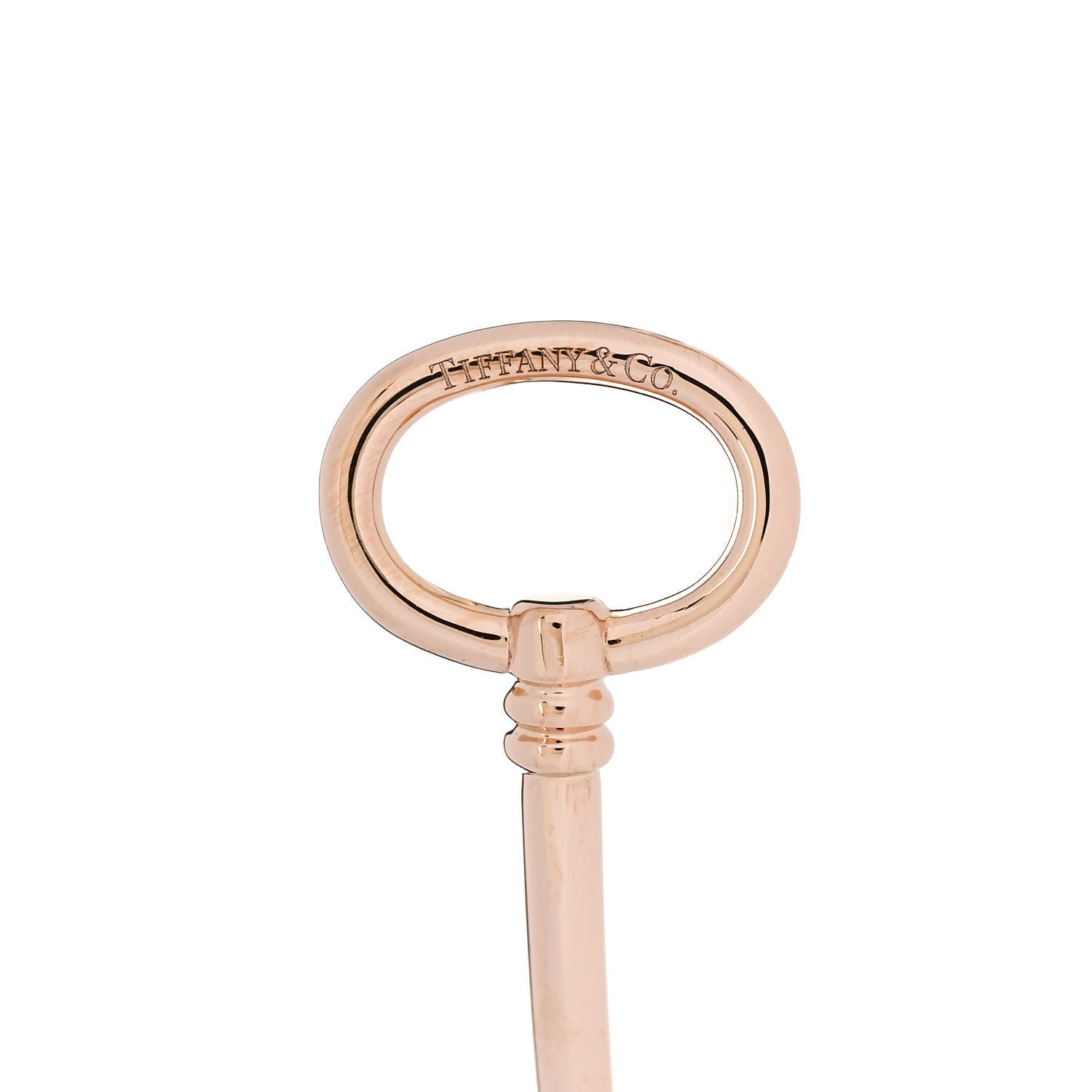Tiffany 18K Rose Gold Keys Wire Bracelet 4 of 5