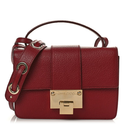 Jimmy Choo Grainy Pebbled Calfskin Rebel Crossbody Bag Pomerol 1 of 8