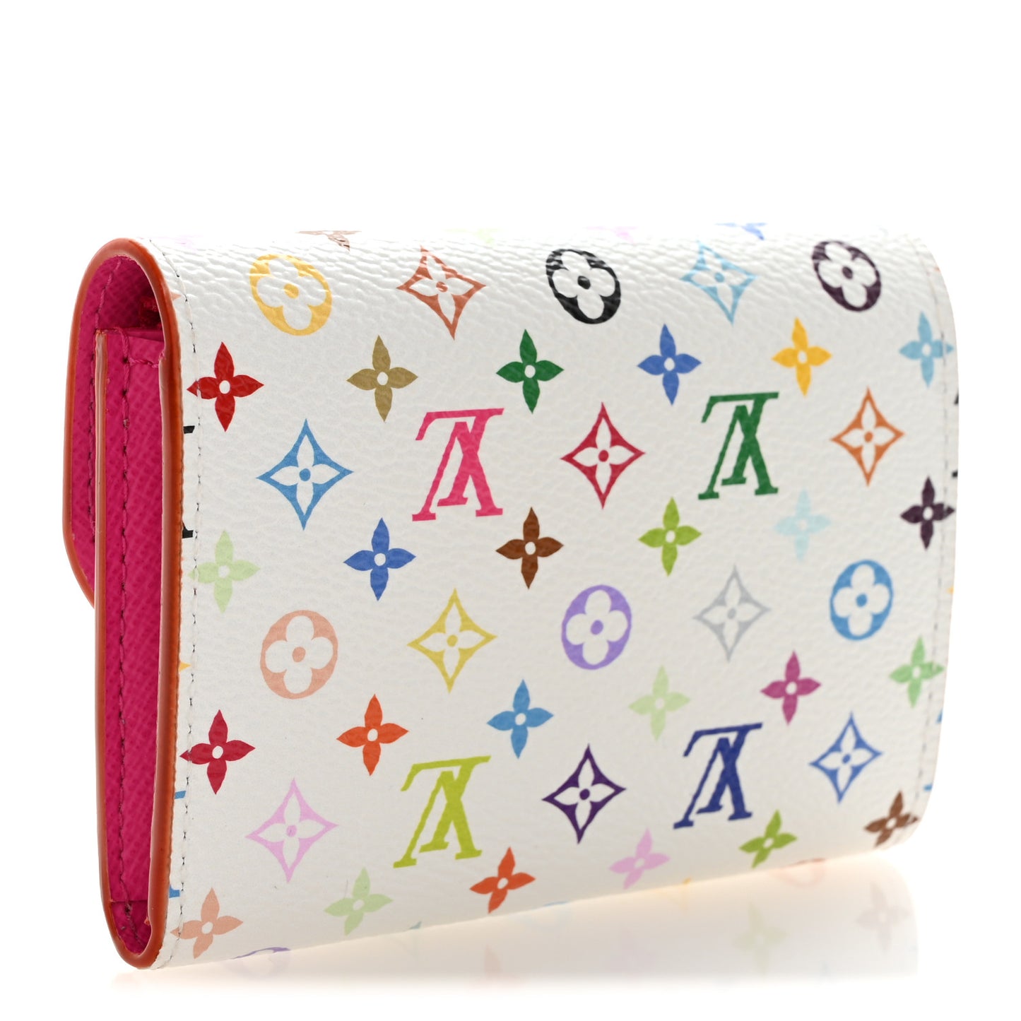 LV X TM Monogram Multicolor Rosalie Coin Purse White Kawaii Pink