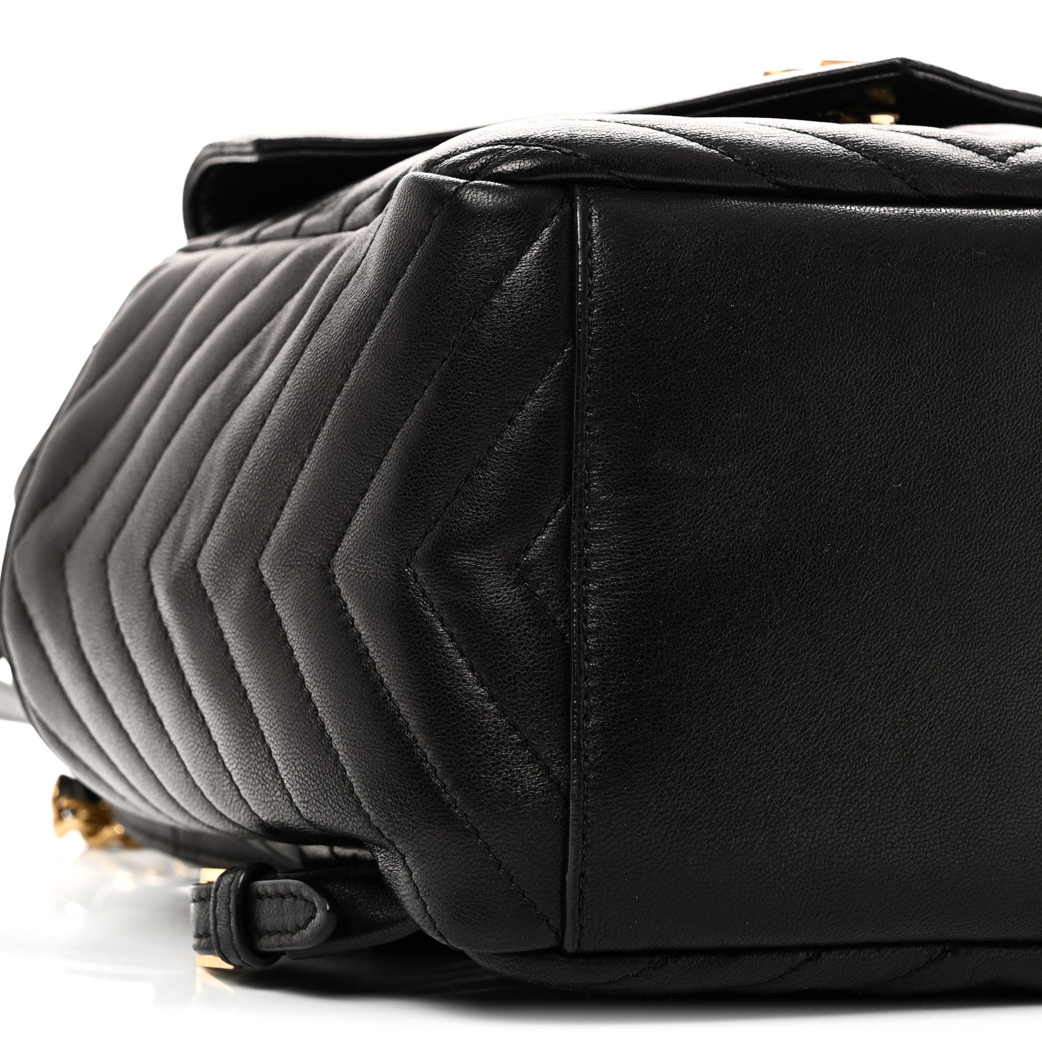 Saint Laurent Lambskin Matelasse Monogram Joe Backpack Black 9 of 10