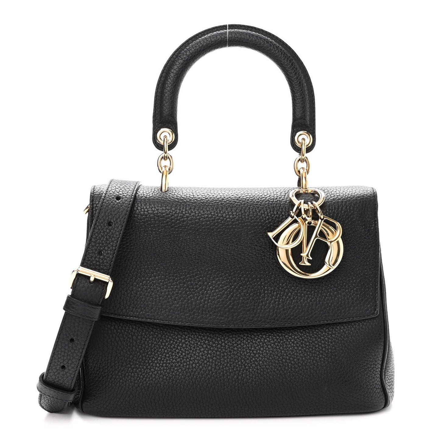 Bullcalf Small Be Dior Flap Black Fraise