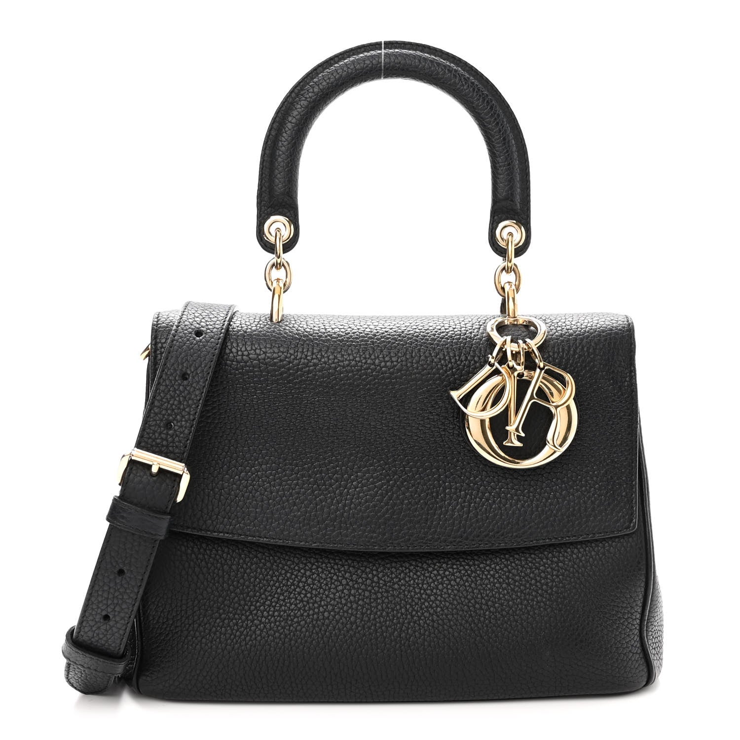 Christian Dior Bullcalf Small Be Dior Flap Black Fraise 1 of 10
