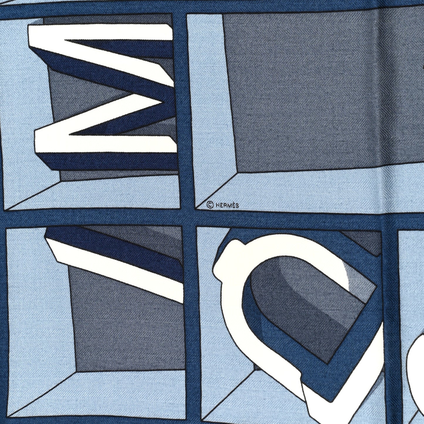 Cashmere Silk Impoossiiible Scarf 100 Gris Marine Jaune Vif