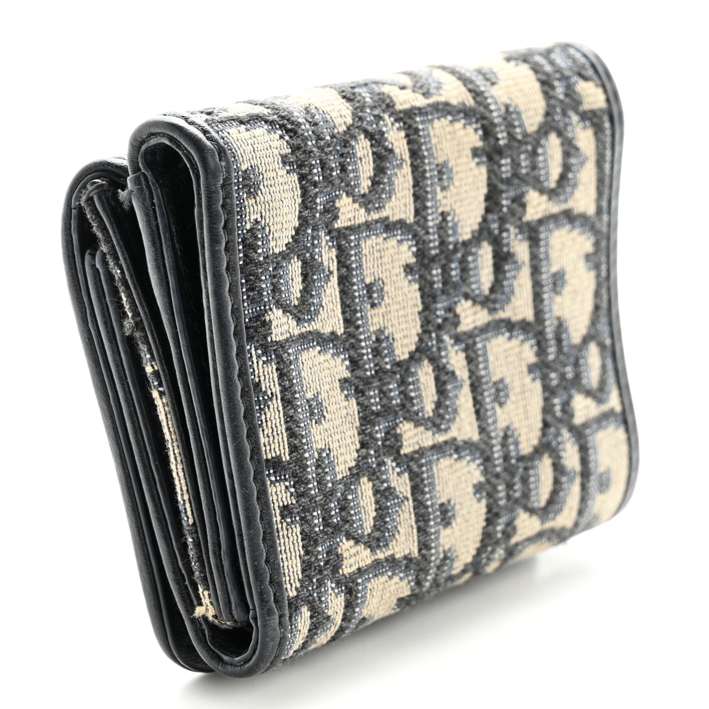 Oblique Compact Wallet Blue