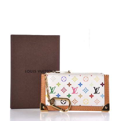 Louis Vuitton Monogram Multicolor Key Pouch White 8 of 8