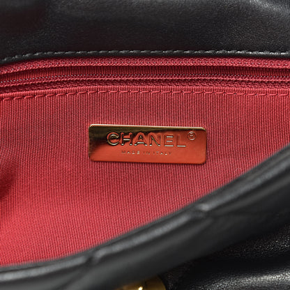 Chanel Lambskin Quilted Medium 19 Flap Black 7 of 11