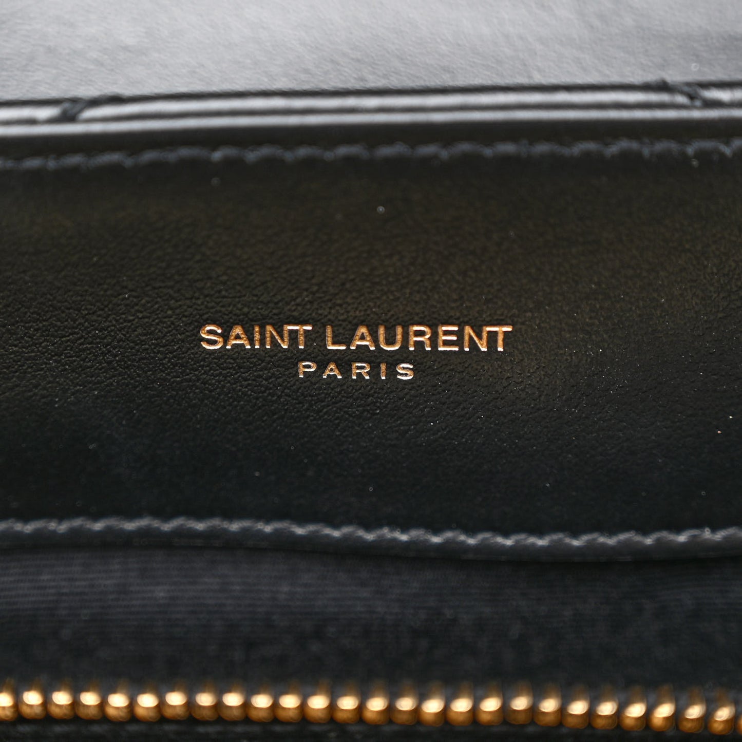 Calfskin Y Quilted Monogram Medium Loulou Chain Satchel Black