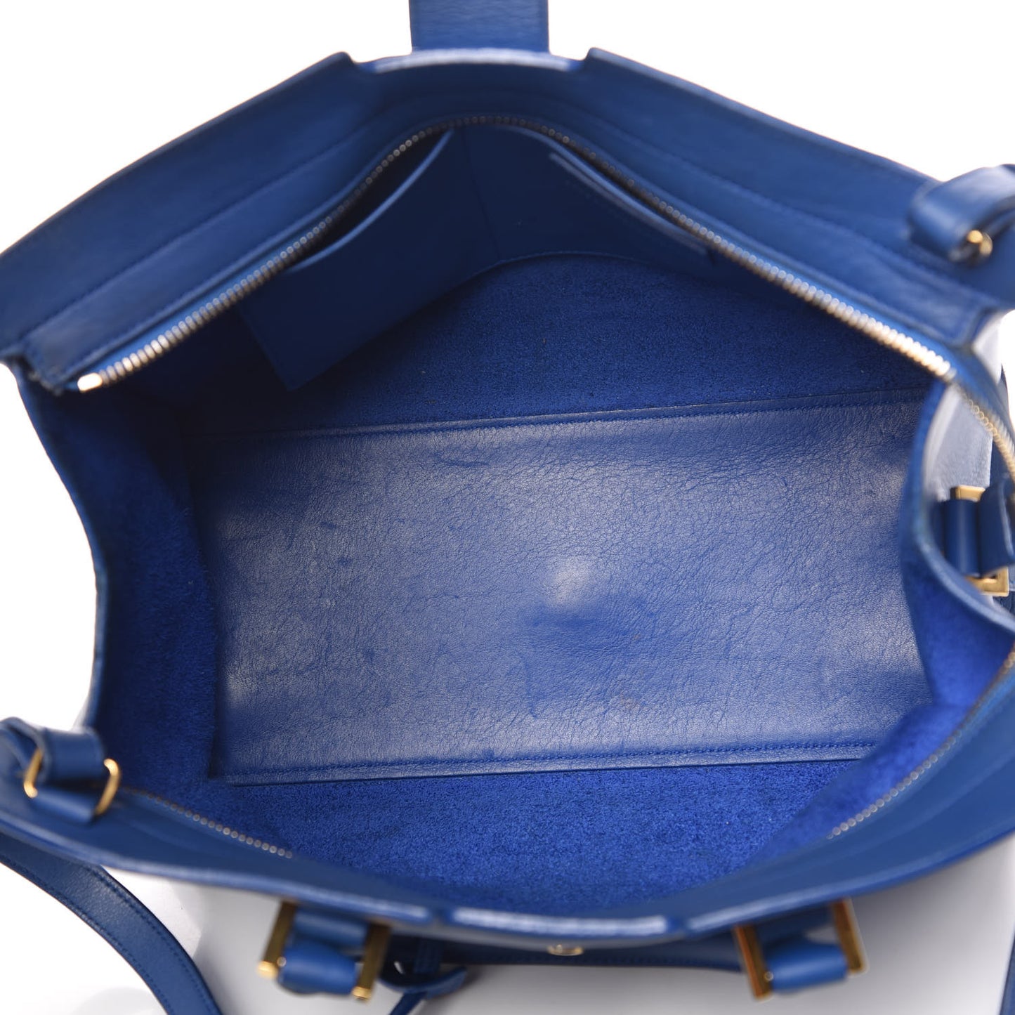Calfskin Small Classic Y Cabas Royal Blue