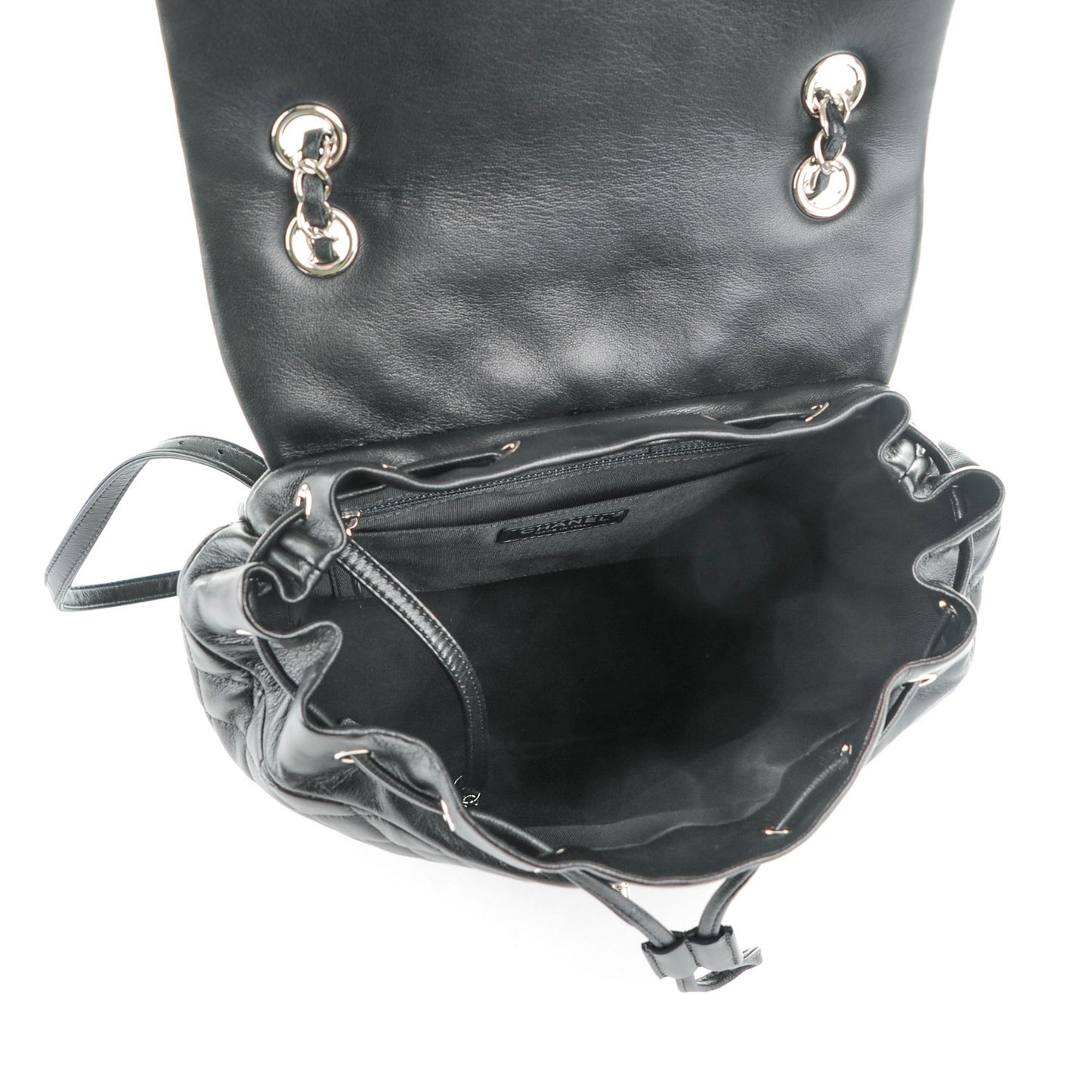 Lambskin Quilted Large Urban Spirit Backpack Black