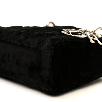 Christian Dior Velvet Crystal Mini Lady Dior Black 10 of 10