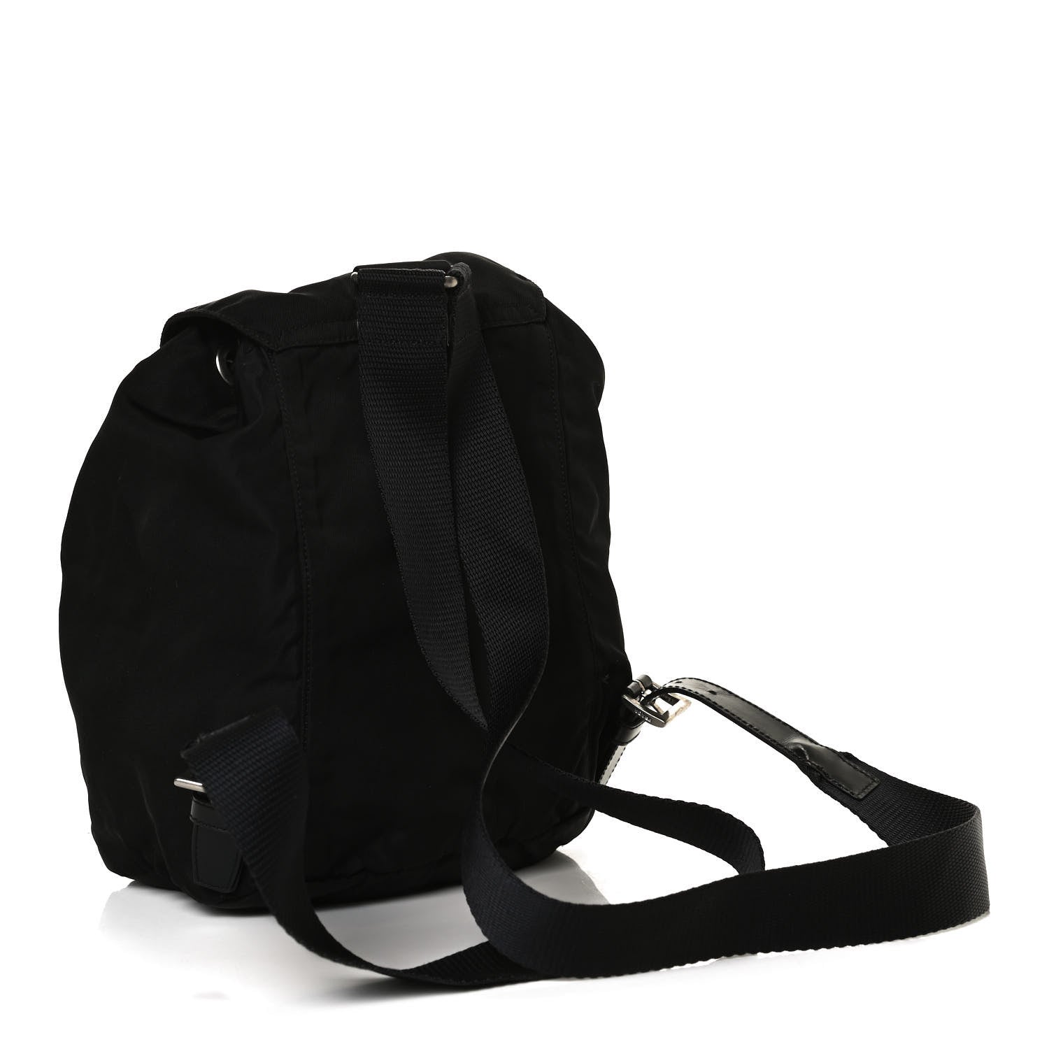 Prada Tessuto Nylon Vela Cinch Backpack Black 3 of 17