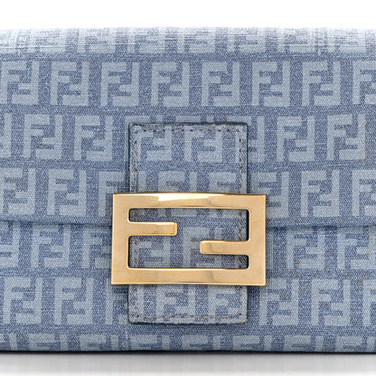 Fendi Zucchino Spalmati Forever Mini Mama Baguette Celeste 8 of 14