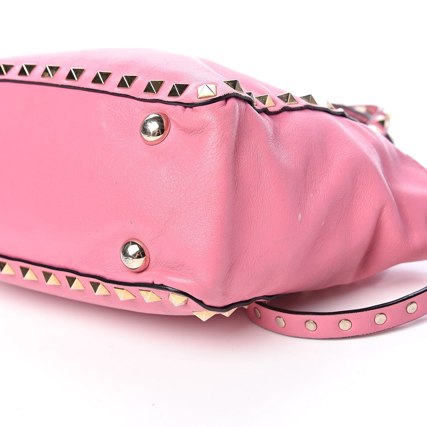 Vitello Mini Rockstud Tote Ninphea