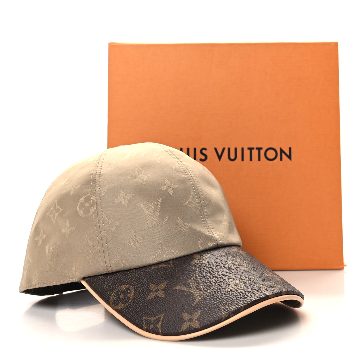 Louis Vuitton Monogram Polyester Silk LV Get Ready Cap M Beige 9 of 9
