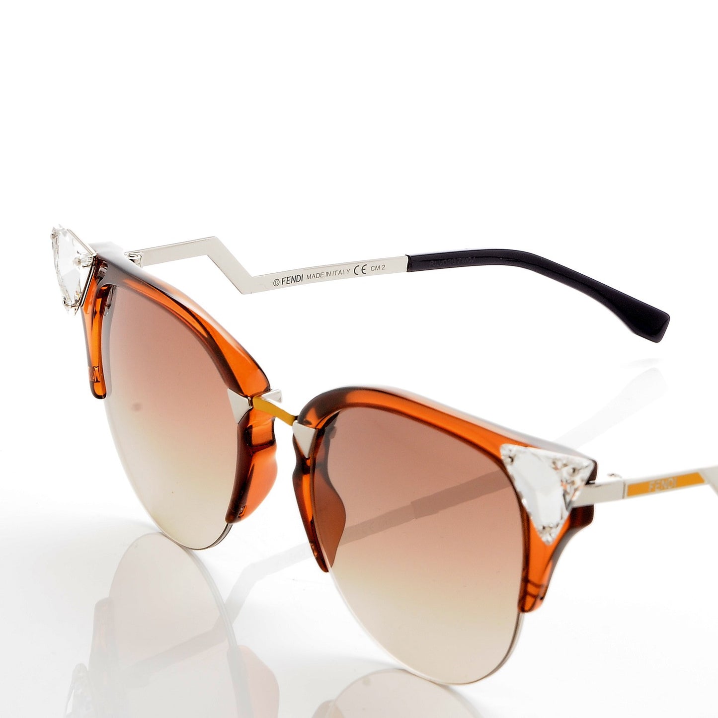 Iridia Cat Eye Sunglasses FF 0041/S Brown