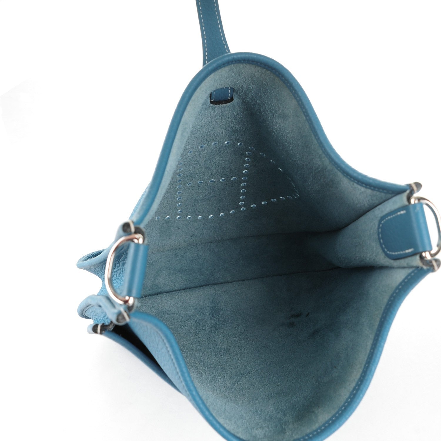 Hermes Taurillon Clemence Evelyne III PM Blue Jean 5 of 8