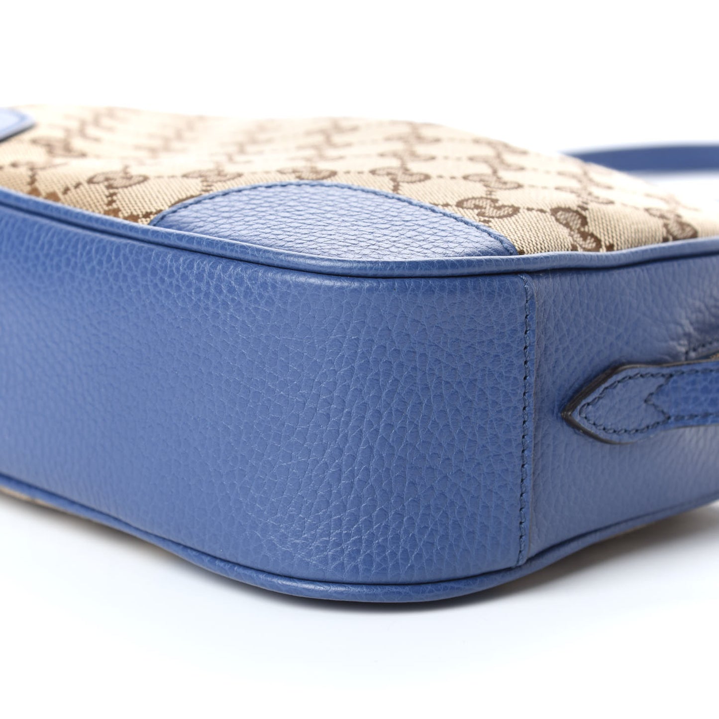 Monogram Dollar Calfskin Mini Bree Messenger Bag Beige Ebony Caspian