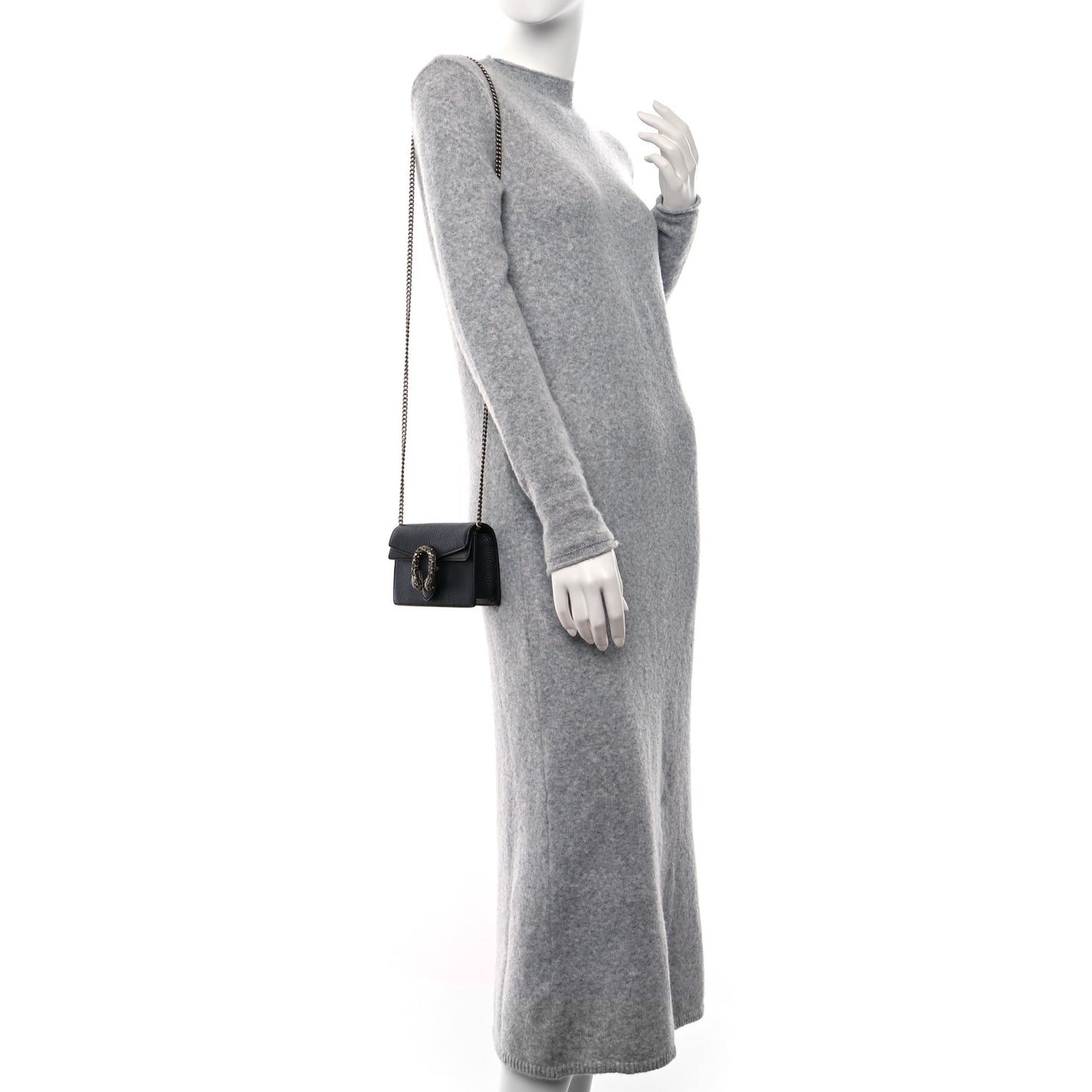 Calfskin Super Mini Dionysus Shoulder Bag Black