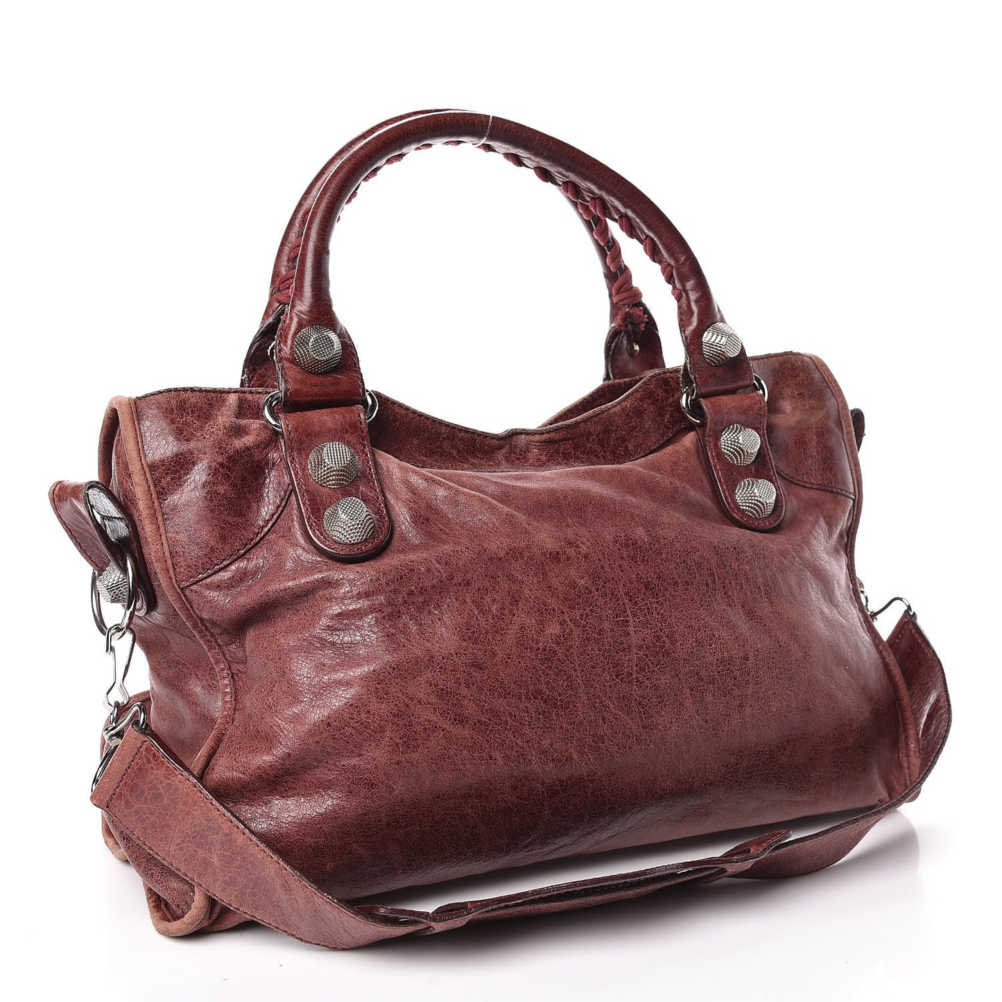 Agneau Giant 21 Silver Hardware City Dark Wine