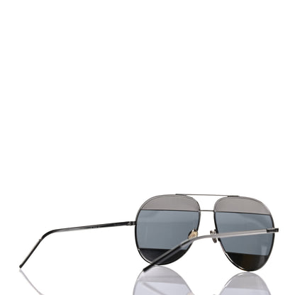 Christian Dior Metal Split 1 Aviator Sunglasses Silver Blue 4 of 7
