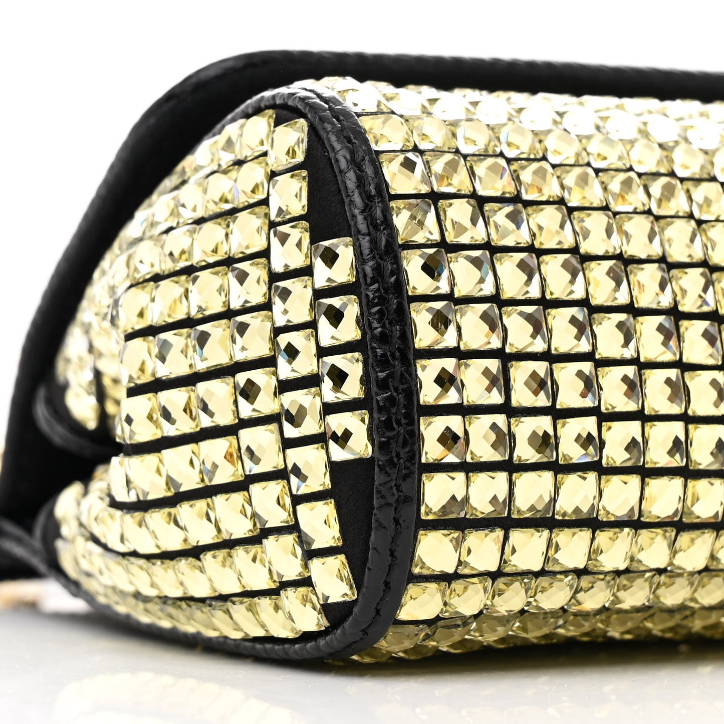 Stampa Iguana Embossed Crystal Small Miss Sicily Satchel Gold