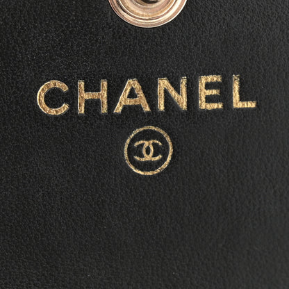 Chanel Lambskin Quilted My Chanel Lady Card Holder On Chain Black 6 of 11