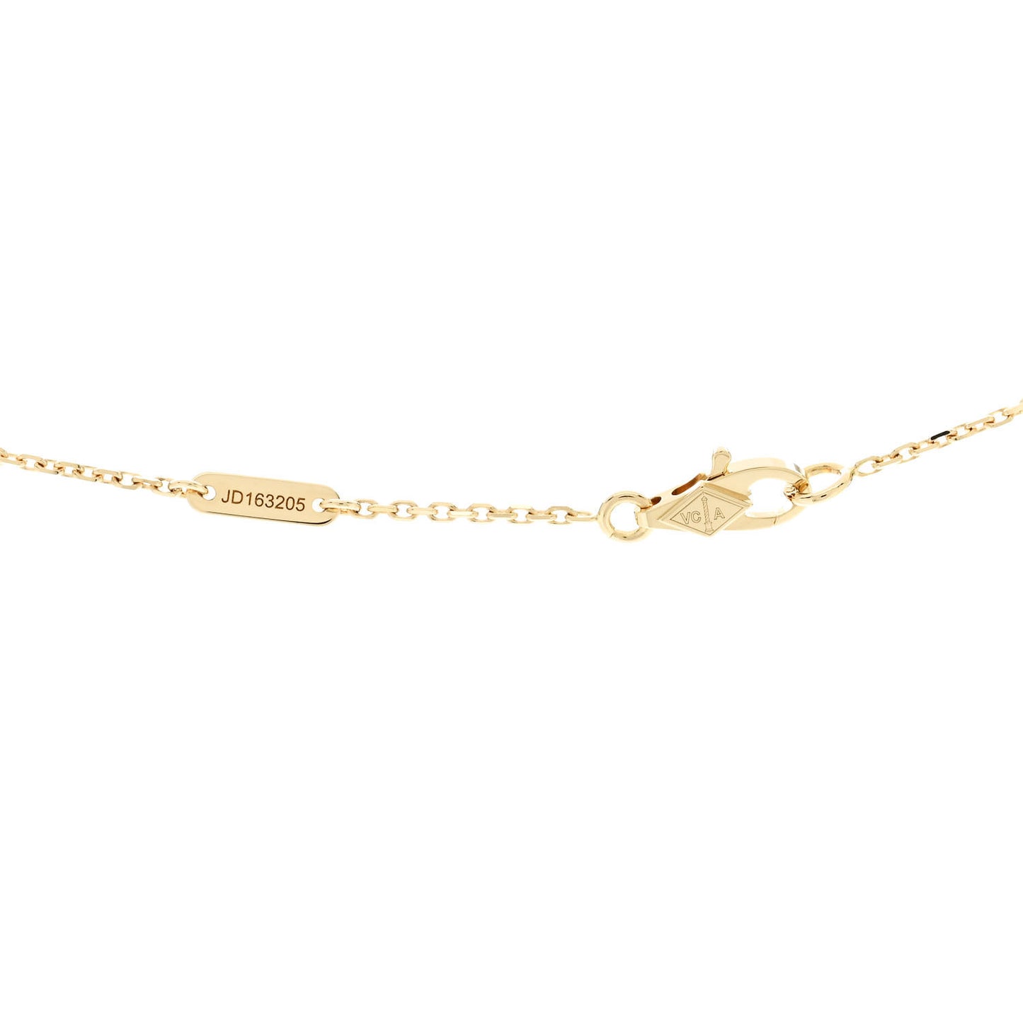 18K Yellow Gold Diamond Mini Frivole Pendant Necklace