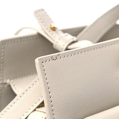 Saint Laurent Shiny Calfskin Medium Uptown Tote White 17 of 17