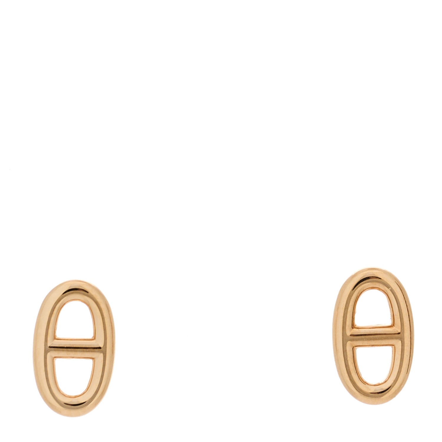 Hermes 18K Rose Gold TPM Farandole Stud Earrings 1 of 4