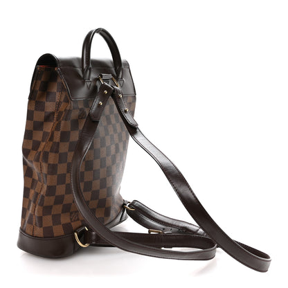Louis Vuitton Damier Ebene Soho Backpack 2 of 8