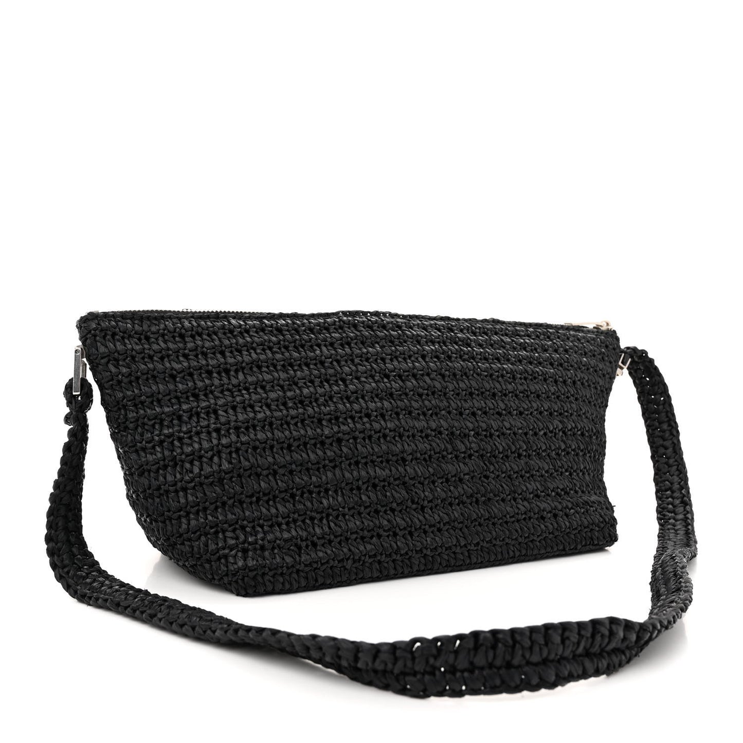 Raffia Le Crossbody Black