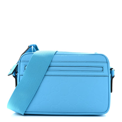 Gucci Rubber Effect Monogram GG Crossbody Bag Bright Blue 1 of 11