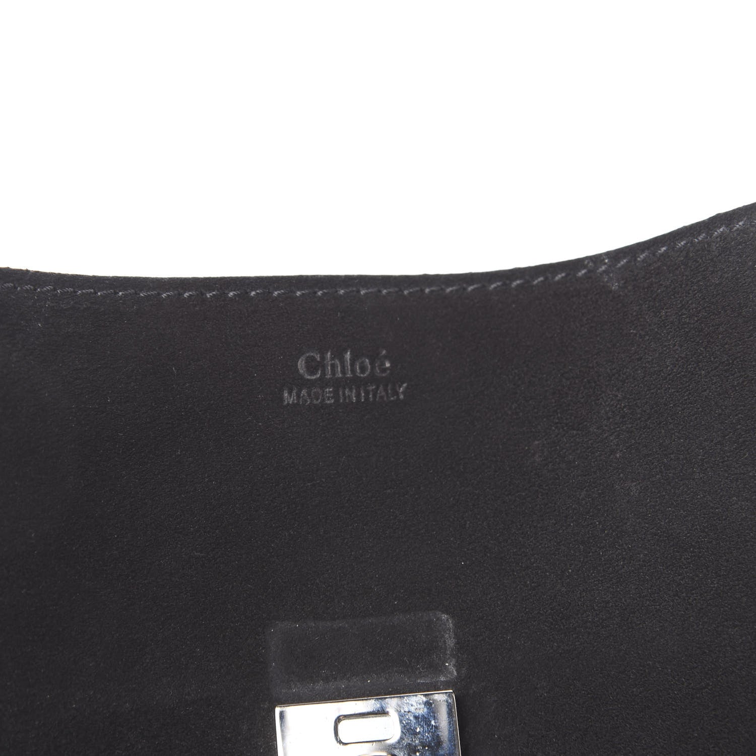 Chloe Suede Smooth Calfskin Drew Shoulder Bag Black 5 of 10