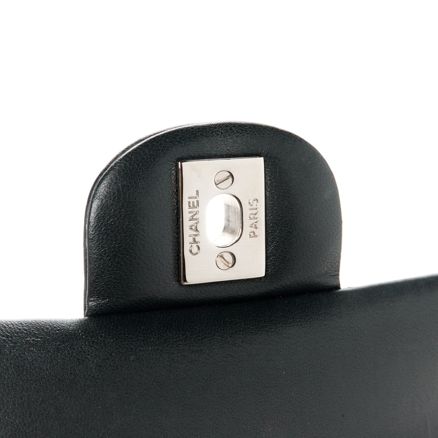 Chanel Lambskin Quilted Medium Double Flap Black 7 of 12